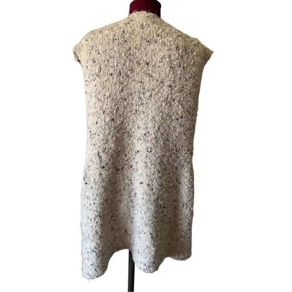 Sundance Coastal Secrets Vest Alpaca Blend Open Front size Large Cream - Picture 3 of 9